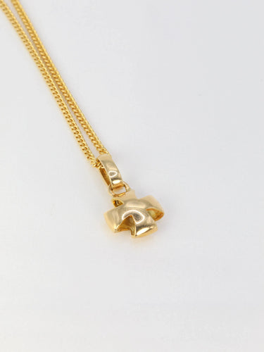 Collier LALAOUNIS Chaîne et pendentif Croix en or jaune 58 Facettes 735