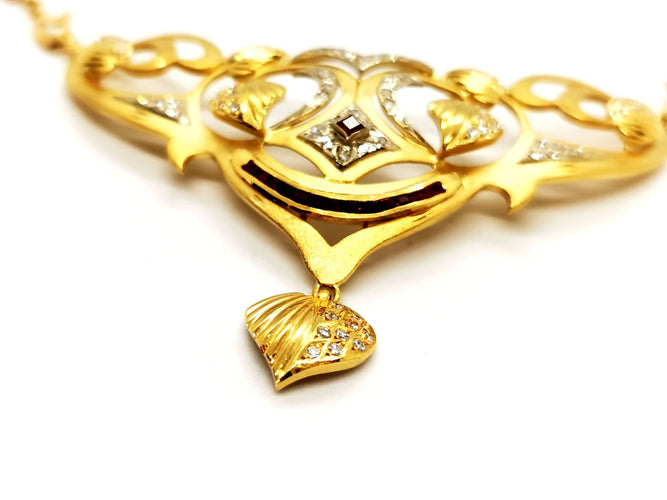 Collier Collier Or jaune Diamant 58 Facettes 1074976CN