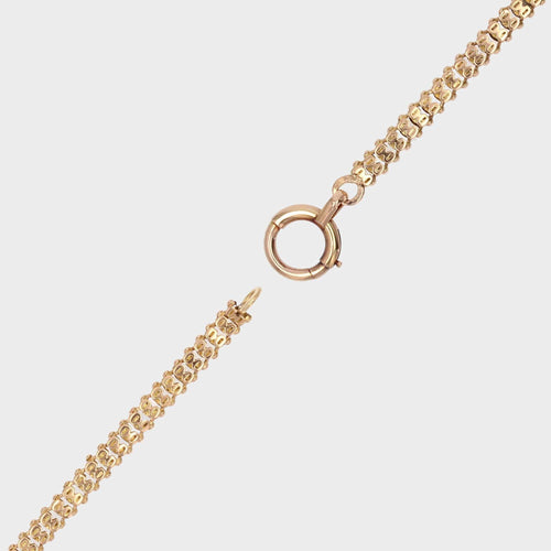 Bracelet Bracelet ancien or rose 58 Facettes CVBR26