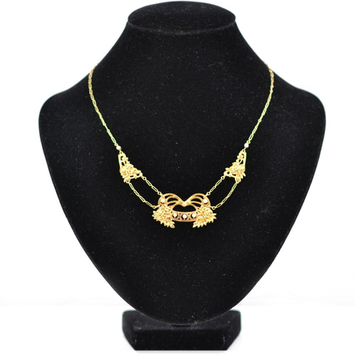 Collier Collier en or et perles style art nouveau 58 Facettes 22-055