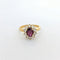 Bague Bague Marguerite or jaune diamants et rubis 58 Facettes 27558