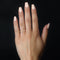 Bague 49 Demi alliance diamants or jaune 58 Facettes CV93