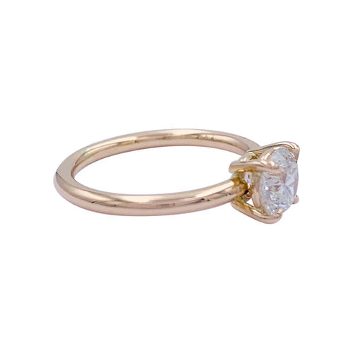 Bague 51 Bague solitaire en or rose, diamant 1 carat. 58 Facettes 32094