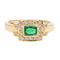 Bague 54 Bague Or jaune Emeraude 58 Facettes 1696297CN