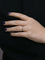 Bague 53 Demi-Alliance américaine diamants et saphirs 58 Facettes J107