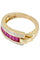 Bague BAGUE GUY LAROCHE RUBIS CALIBRÉS ET DIAMANTS 58 Facettes 039271