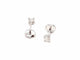 Boucles d'oreilles Boucles d'oreilles Puces Or blanc Diamant 58 Facettes 06426CD