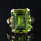 Bague 56 Bague péridot et or jaune ancienne 58 Facettes 21-546