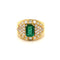 Bague 56 Bague cocktail Emeraude Diamants 58 Facettes