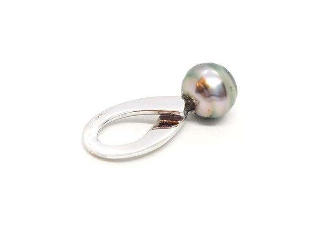 Pendentif Pendentif Or blanc Perle 58 Facettes 06587CD