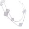 Collier Sautoir Van Cleef & Arpels "Magic Alhambra" en or blanc, diamants. 58 Facettes 33559