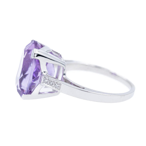 Bague 54 Mauboussin Bague Cocktail Mon bébé d'Amour Or blanc Améthyste 58 Facettes 2303180CN
