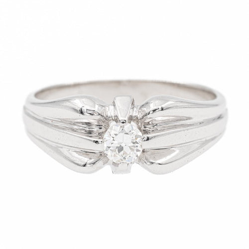 Bague 58 Bague Solitaire Or blanc Diamant 58 Facettes 2270626CN