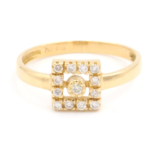 Bague 56 Bague Or jaune Diamant 58 Facettes 1623028CN