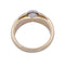 Bague 54 Bague solitaire or jaune, platine. 58 Facettes 32407
