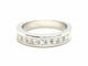Bague 54 Bague Demie alliance Or blanc Diamant 58 Facettes 578776RV