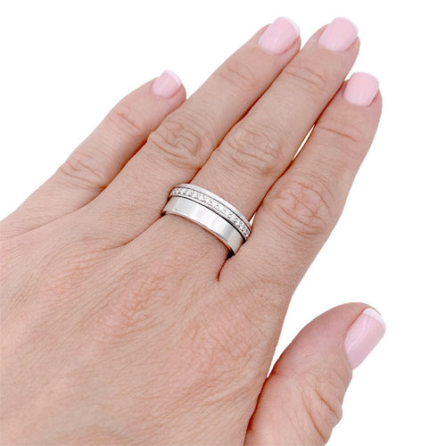 Bague 57 Bague Piaget, "Possession", or blanc, diamants. 58 Facettes 32977