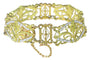 Bracelet Bracelet vintage or émail blanc attribué à Lucien Gautrait 58 Facettes 23086-0159
