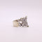 Bague 60 Bague or blanc arabesques diamants 58 Facettes