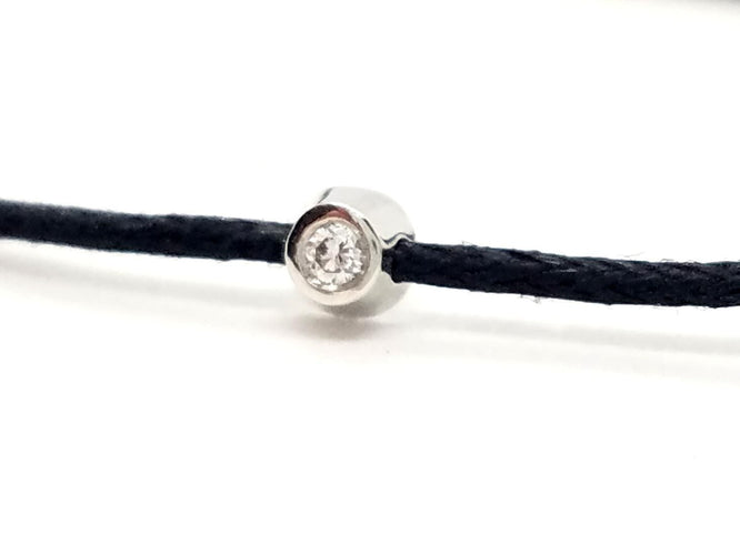 Bracelet Bracelet Cordon Or blanc Diamant 58 Facettes 578850RV