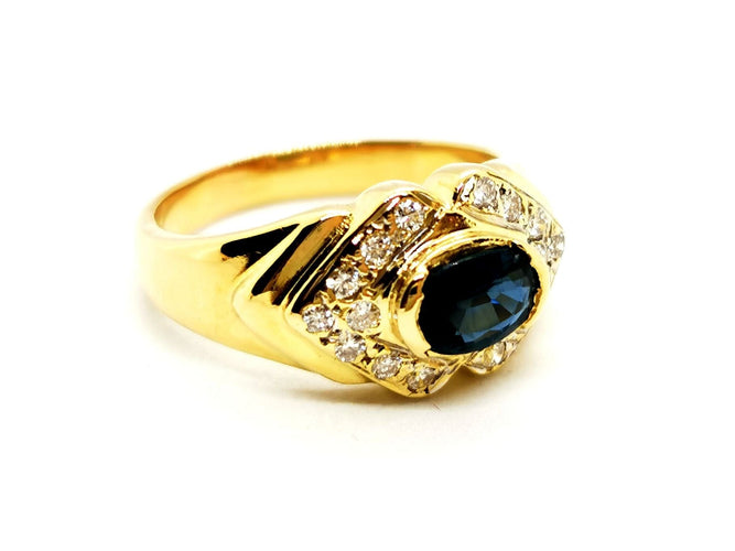 Bague 46 Bague Or jaune Saphir 58 Facettes 1186458CN
