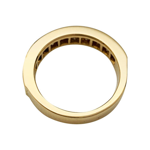 Bague 52 Bague en or jaune, diamants princesses. 58 Facettes 30954