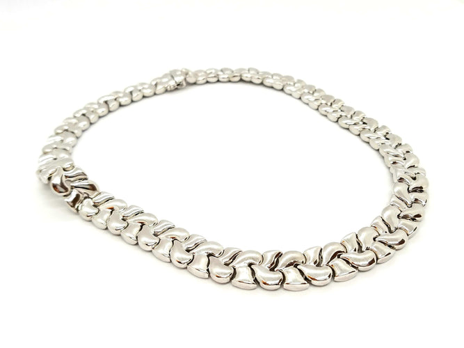 Collier Collier Or blanc Diamant 58 Facettes 760701CN