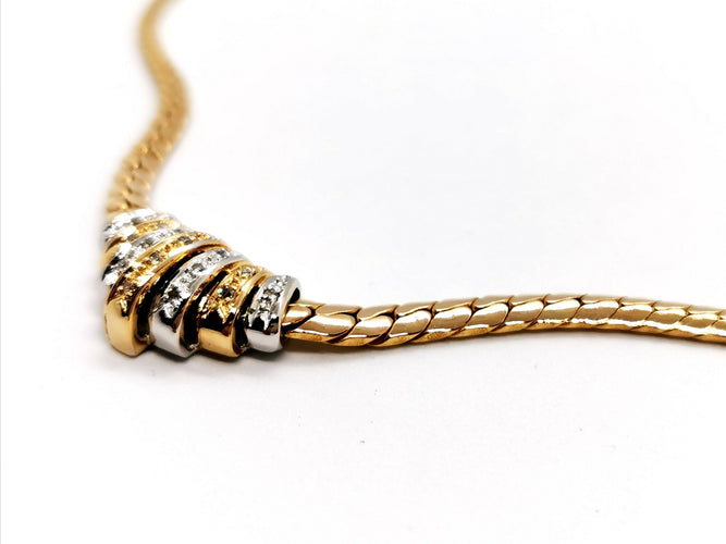 Collier Collier Maille anglaise Or jaune Diamant 58 Facettes 1011016CD