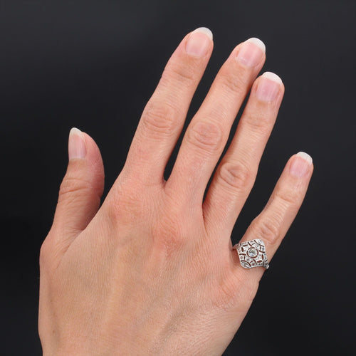 Bague 48 Bague ancienne diamants 58 Facettes 21-203