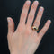 Bague 54 Bague jonc coeurs de diamants et saphirs roses 58 Facettes 21-770A