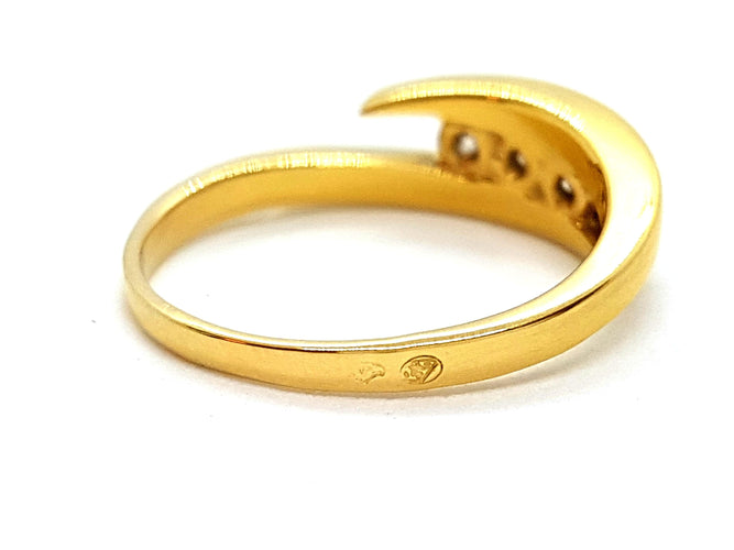 Bague 55 Bague Or jaune Diamant 58 Facettes 06318CD