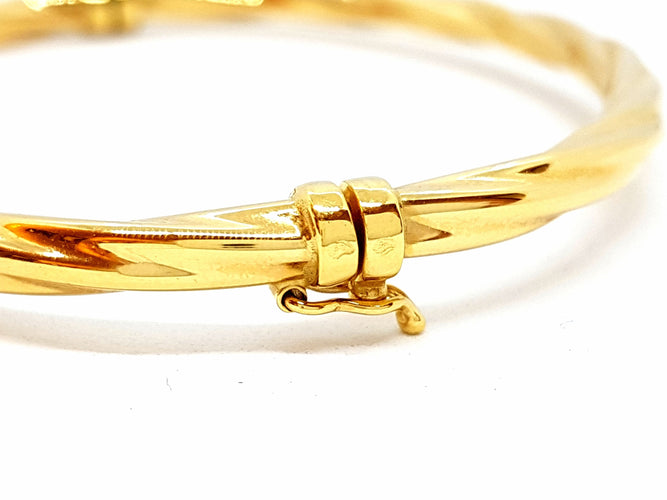 Bracelet Bracelet Jonc Or jaune 58 Facettes 06460CD