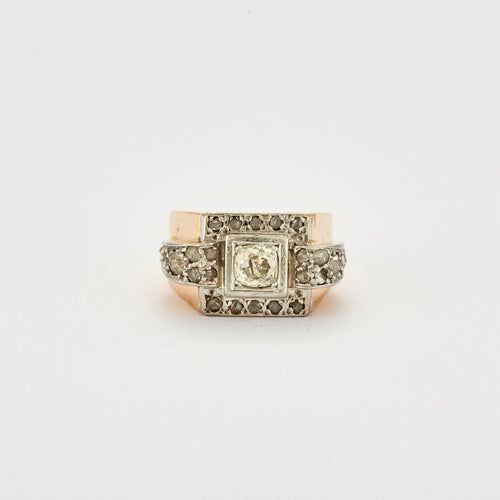 Bague 53 Bague Tank Diamant coussin 0.80ct 58 Facettes B807