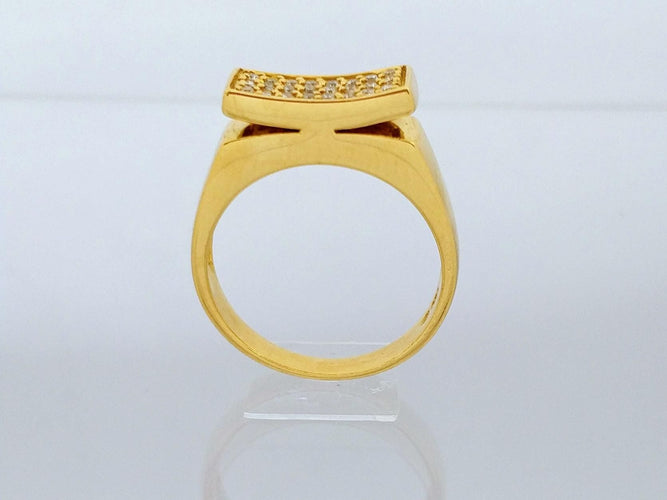 Bague Bague en or jaune et diamants 58 Facettes 20089
