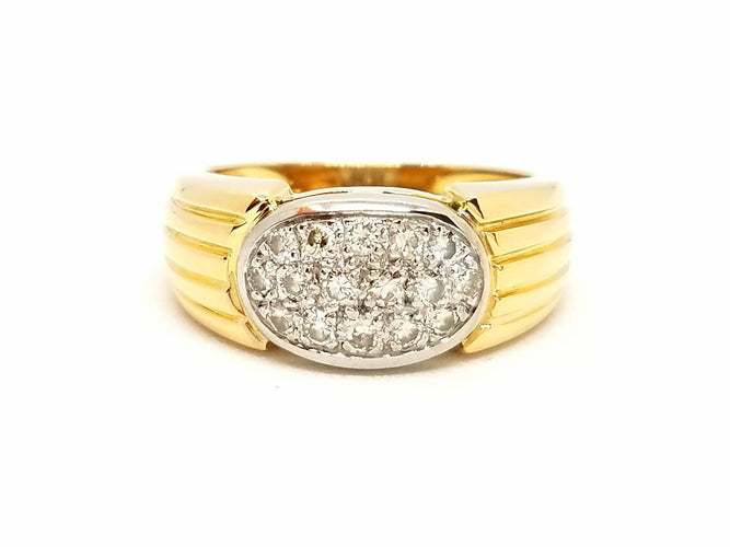 Bague 54 Bague Or jaune Diamant 58 Facettes 698547CN