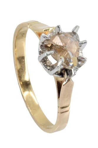 Bague SOLITAIRE ANCIEN DIAMANT 58 Facettes 050341