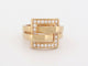 Bague 53 bague BOUCHERON dechainee en or jaune 18k diamants 0.42ct 53 58 Facettes 252038