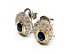 Boucles d'oreilles Boucles d'oreilles Or blanc Saphir 58 Facettes 1553011CN
