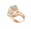Bague BAGUE "SOUVERAINE" OR JAUNE & AIGUE-MARINE 58 Facettes BO/220116