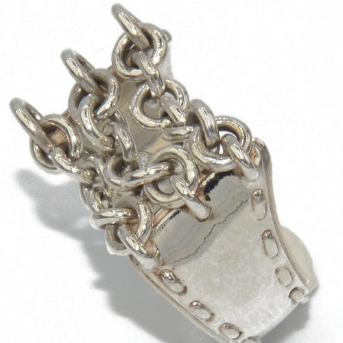 Bague Bague argent de la maison Hermès 58 Facettes