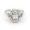 Bague 53 Bague Marguerite Or blanc Diamant 58 Facettes 2058074CN