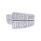 Bague 51 Bague or blanc, diamants baguette. 58 Facettes 33421