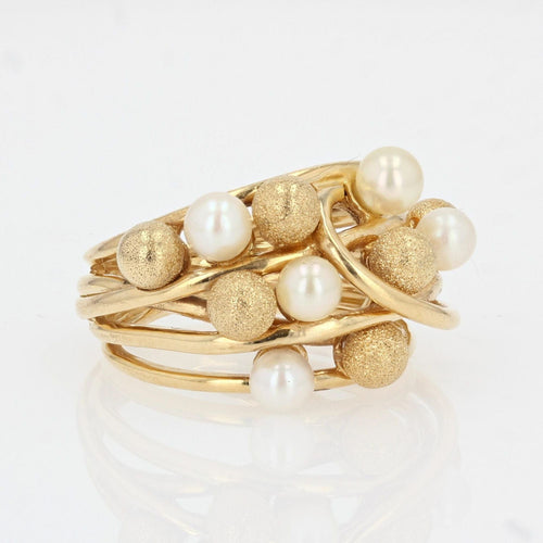 Bague 52 Bague perles et perles d'or amati 58 Facettes 21-223A