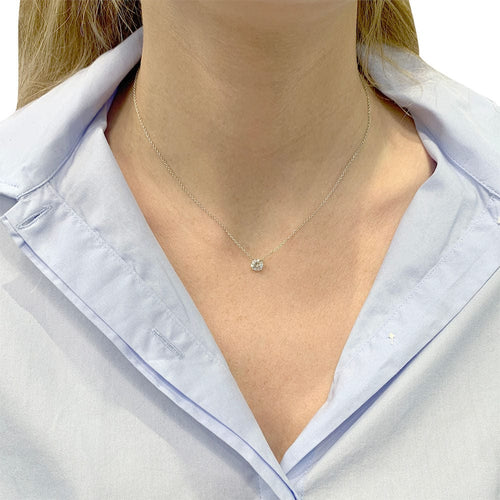 Collier Collier solitaire diamant. 58 Facettes 32032