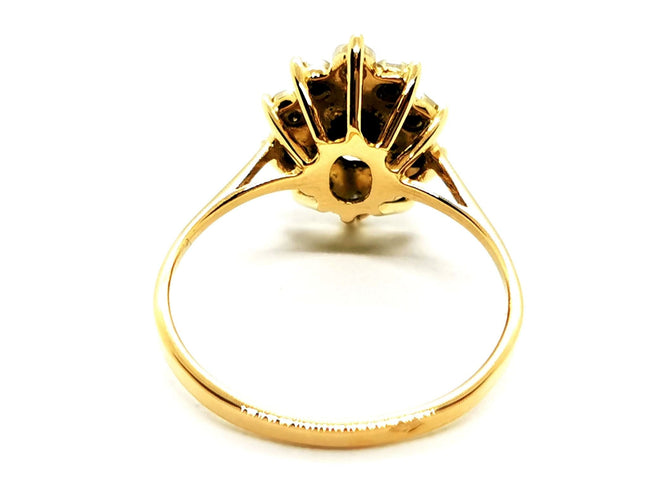 Bague 54 Bague Marguerite Or jaune Saphir 58 Facettes 1752437CN