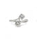 Bague 51 / Blanc/Gris / Or 750 Bague Toi & Moi Diamants 58 Facettes 210192R