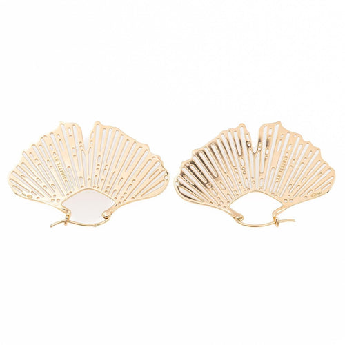 Boucles d'oreilles Ginette NY Boucles d'oreilles Ginkgo Or rose 58 Facettes 2484800CN