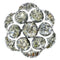 Clip Argent, Bouton Diamant 58 Facettes 14095-0001