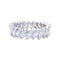 Bague 52 Alliance platine et diamants navettes. 58 Facettes 32469