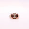 Bague Bague Tank pierre blanches, rubis 58 Facettes